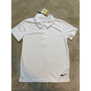 Nike Kids Size Small Golf Polo white nwt